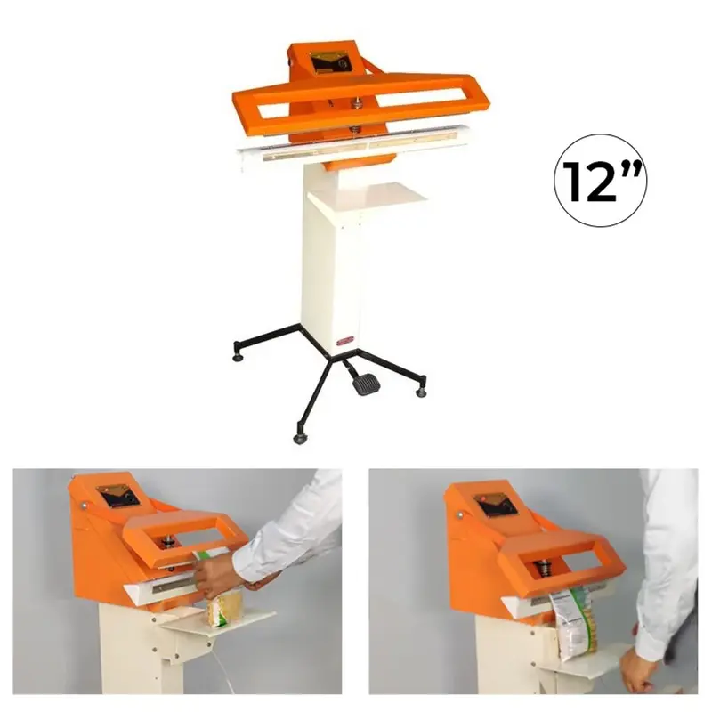 12 Inch Hot Bar Type Foot Sealing Machine - 400W with 1 Year warranty